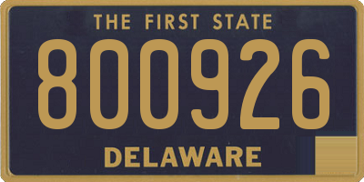 DE license plate 800926
