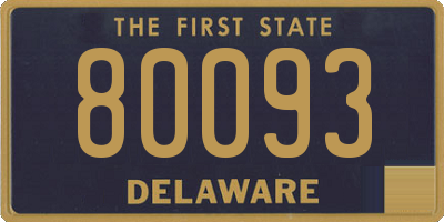 DE license plate 80093
