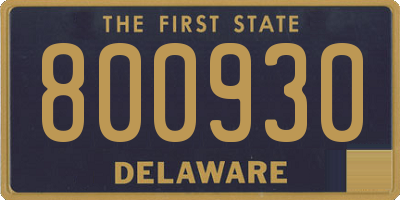 DE license plate 800930