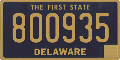 DE license plate 800935