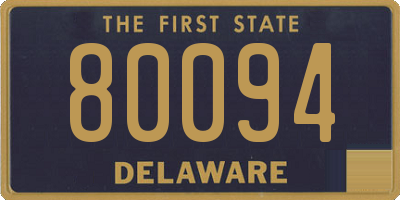 DE license plate 80094