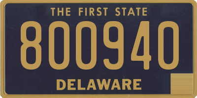 DE license plate 800940