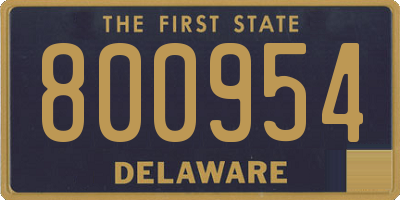 DE license plate 800954