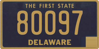 DE license plate 80097