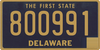 DE license plate 800991