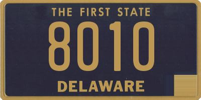 DE license plate 8010