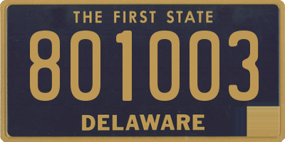 DE license plate 801003