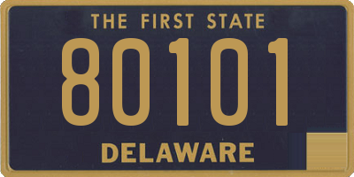 DE license plate 80101