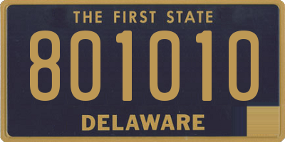 DE license plate 801010