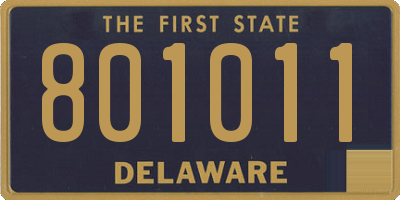 DE license plate 801011