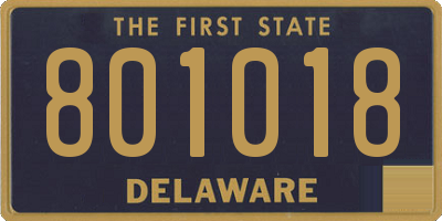 DE license plate 801018
