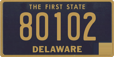 DE license plate 80102