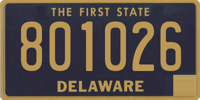 DE license plate 801026