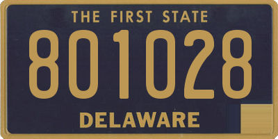 DE license plate 801028