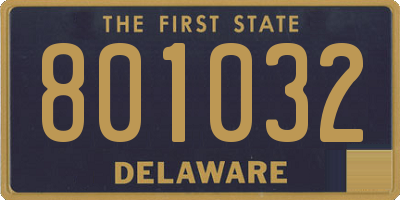 DE license plate 801032