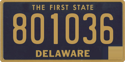 DE license plate 801036