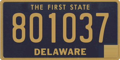 DE license plate 801037