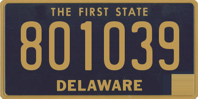 DE license plate 801039