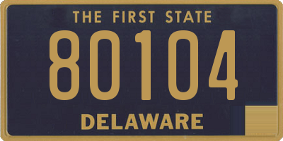 DE license plate 80104