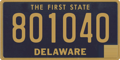 DE license plate 801040
