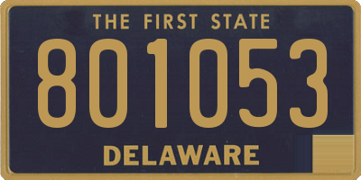 DE license plate 801053