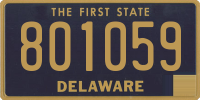 DE license plate 801059