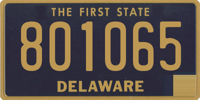 DE license plate 801065