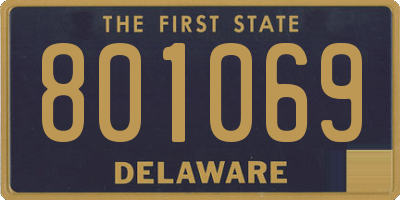 DE license plate 801069