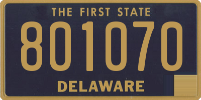 DE license plate 801070