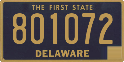 DE license plate 801072