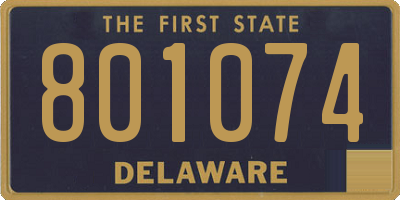 DE license plate 801074