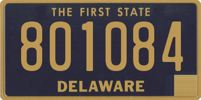 DE license plate 801084