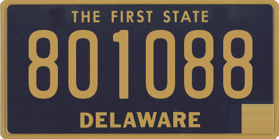 DE license plate 801088