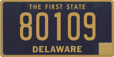 DE license plate 80109