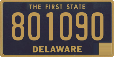 DE license plate 801090