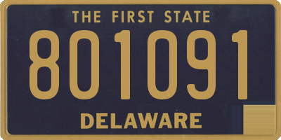 DE license plate 801091
