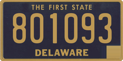 DE license plate 801093