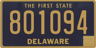 DE license plate 801094