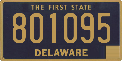 DE license plate 801095