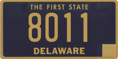 DE license plate 8011