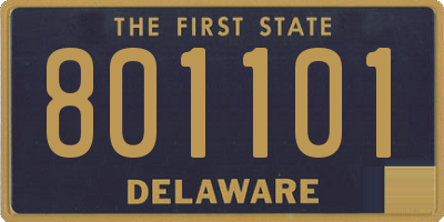 DE license plate 801101