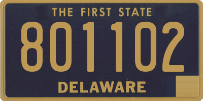 DE license plate 801102