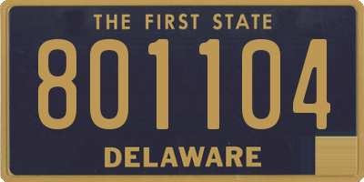 DE license plate 801104