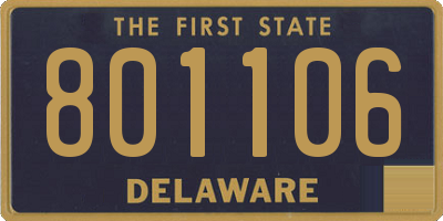 DE license plate 801106