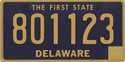DE license plate 801123