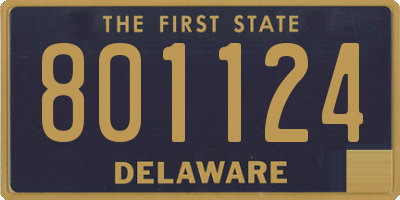 DE license plate 801124
