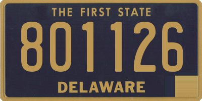 DE license plate 801126