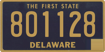 DE license plate 801128