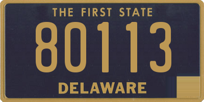 DE license plate 80113