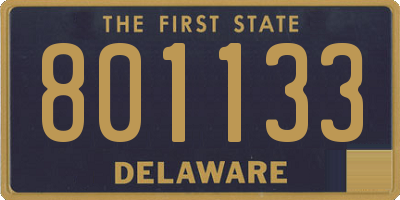 DE license plate 801133